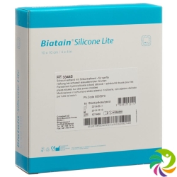 Biatain Silicone Lite Schaumverband 10x10cm 10 Stück