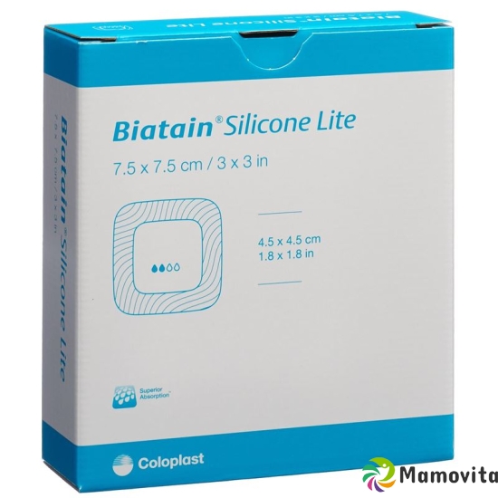 Biatain Silicone Lite Schaumverband 7.5x7.5cm 10 Stück buy online