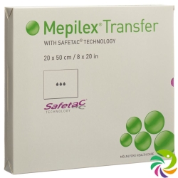 Mepilex Transfer Safetac Silikonverband 20x50cm Sil 4 Stück