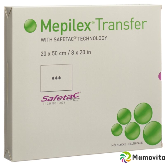 Mepilex Transfer Safetac Silikonverband 20x50cm Sil 4 Stück buy online