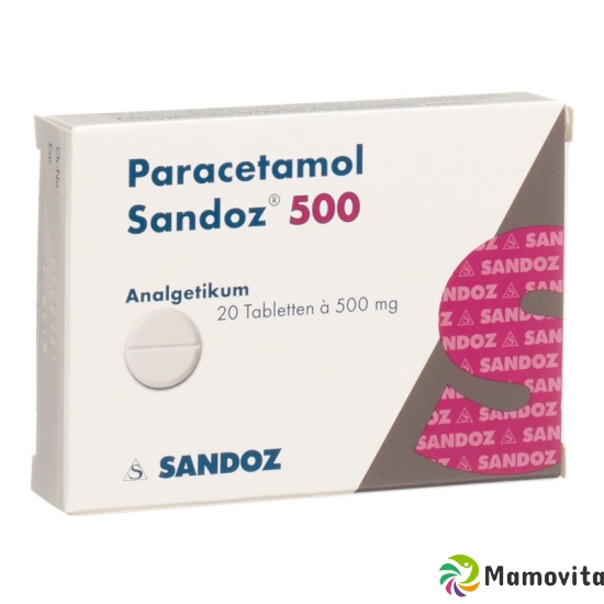 Paracetamol Sandoz Tabletten 500mg 20 Stück buy online