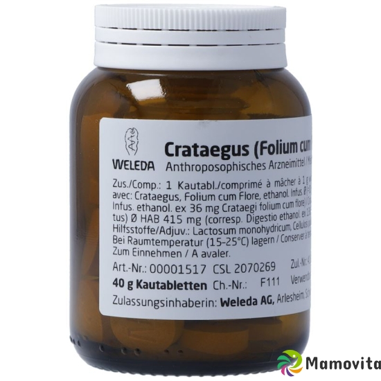 Weleda Crataegus Kautabletten Fol C Flor/fruct 40g buy online