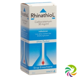 Rhinathiol Sirup Erwachsene ohne Zucker Flasche 250ml