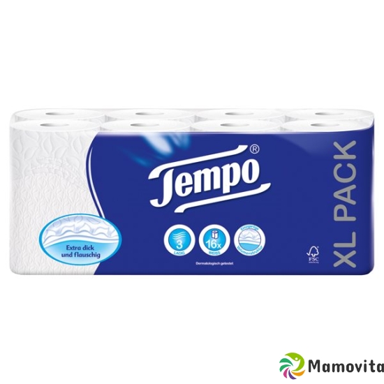 Tempo toilet paper Classic white 3-ply 150 sheets of 16 pieces buy online