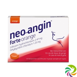 neo-angin forte Halspastillen orange 24 pcs