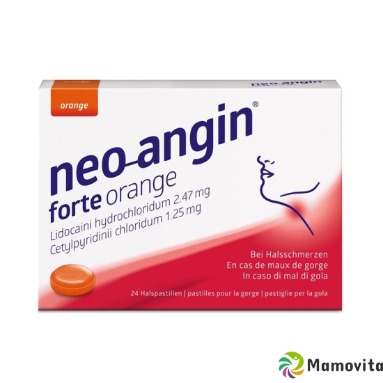 neo-angin forte Halspastillen orange 24 pcs buy online