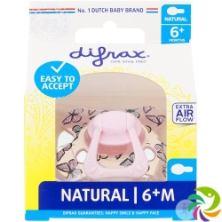 Difrax Nuggi Natural 6 + M silicone