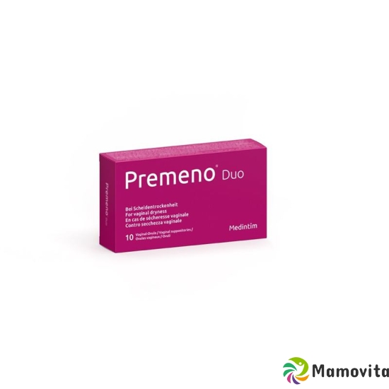 Premeno Duo Vag Supp 5 mg 10 pcs buy online