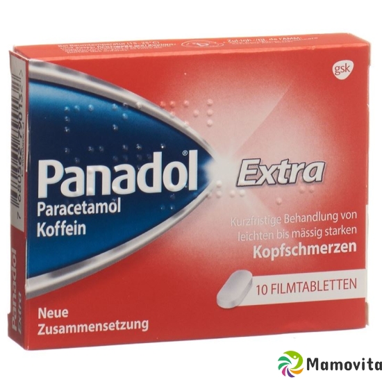 Paracetamol Extra Filmtabl 500 mg of 10 pcs buy online