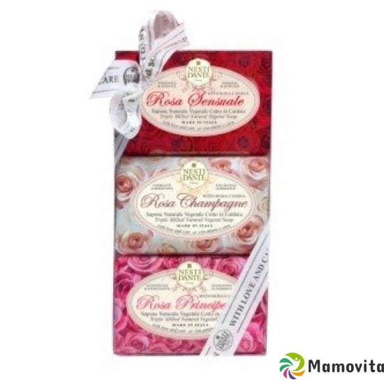 Nesti Dante soap rose Kit Collection 3 x 150 g buy online