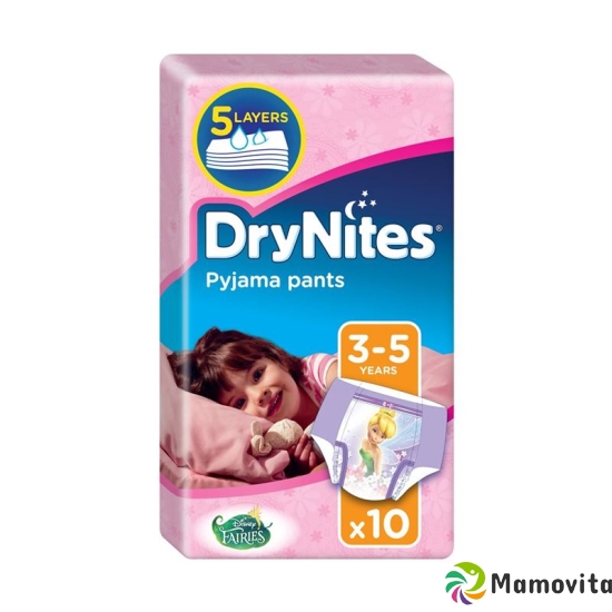 Huggies diapers Drynites Night Girl 3-5 years 10 pcs buy online