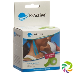 K-Active Kinesiology Tape Classic 5cmx5m green water repellent