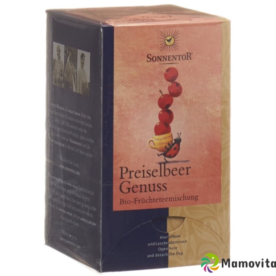 Sonnentor cranberry enjoy tea 18 pcs buy online