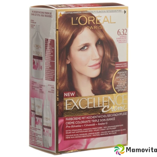 Excellence Creme Color 6:32 sunny brown hair buy online