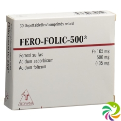 Fero Folic 500 Depottabl 500mg 30 Stück