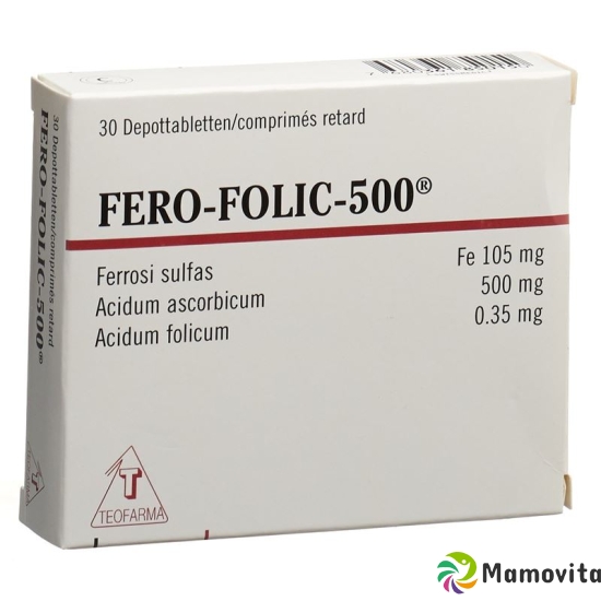 Fero Folic 500 Depottabl 500mg 30 Stück buy online