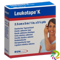 Leukotape K paving binder 5mx2.5cm skin color