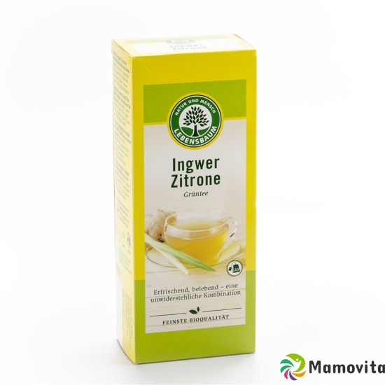 Lebensbaum Grüntee Ingwer-Zitrone 20 Beutel 2g buy online