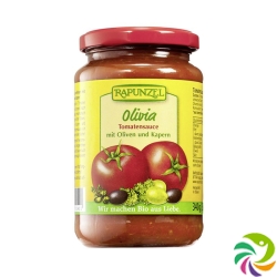 Rapunzel Sauce Tomaten Olivia Glas 340g