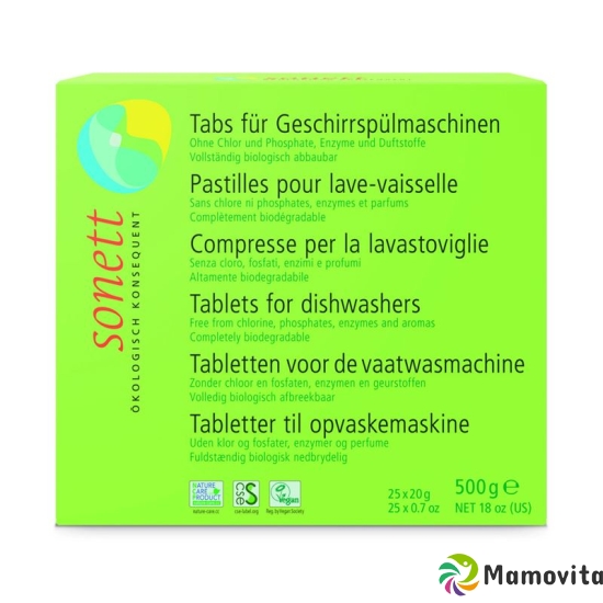 Sonnet tabs for dishwasher 25 x 20 g buy online