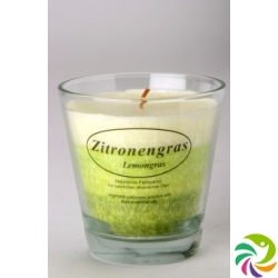 Candle farm stearin candle lemongrass glass