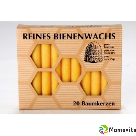 Kerzenfarm Bienenwachs 13x100mm Baumkerze 20 Stück buy online