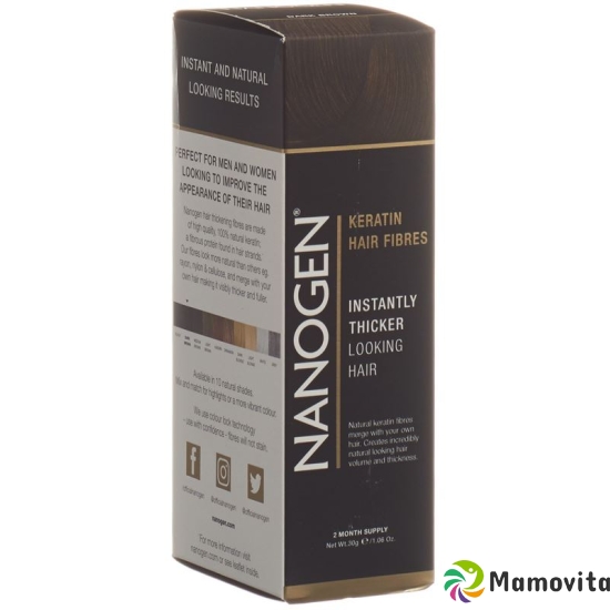 Nanogen Thickening Fibers dark brown 30g buy online