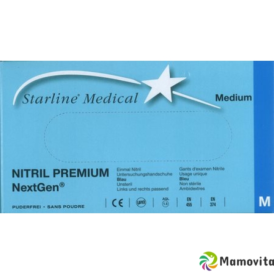 Starline Nitrilhand Prem M Nextgen Bl Pf 100 Stück buy online