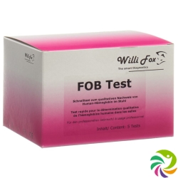 Willi Fox FOB Test (occult hemoglobin in stool) 5 pcs