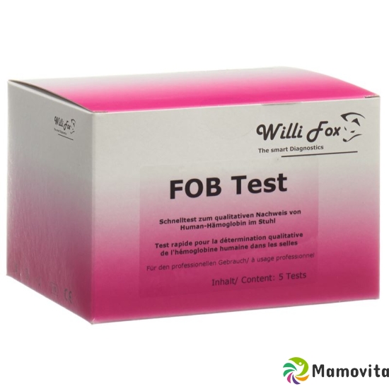 Willi Fox FOB Test (occult hemoglobin in stool) 5 pcs buy online