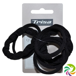 Trisa scrunchy black without metal assorted 10 pcs