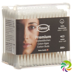 Flawa premium cotton swab Ds 200 pcs