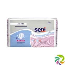 San Seni Plus Extra anatomical incontinence pad breathable 30 pcs