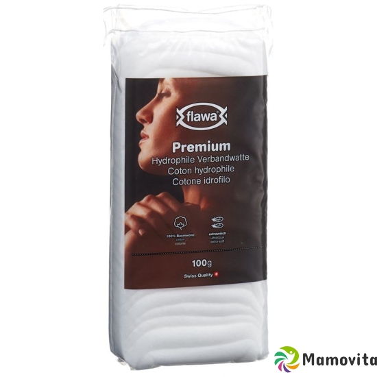 Flawa Premium hydrophilic absorbent cotton 100% cotton 100 g buy online