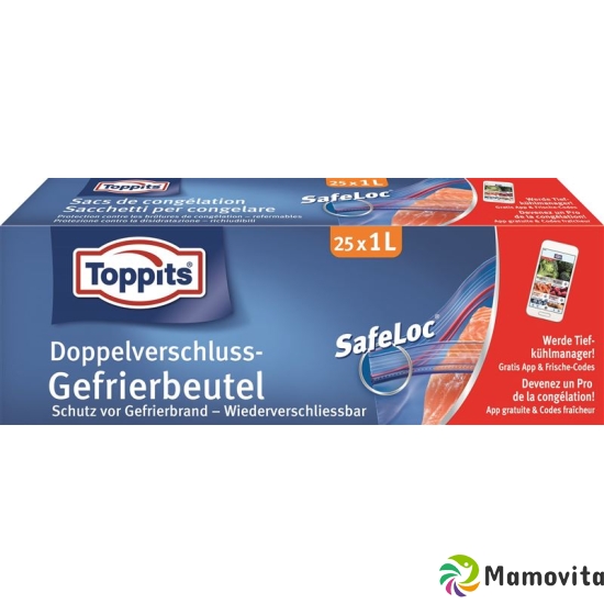 Toppits SafeLoc bags 1l 18x20cm 25 pcs buy online