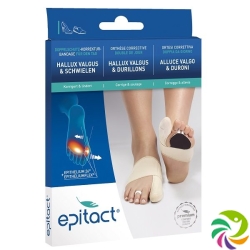 Epitact flexible double protective bandage correction hallux valgus TAG S 20-21.5cm right