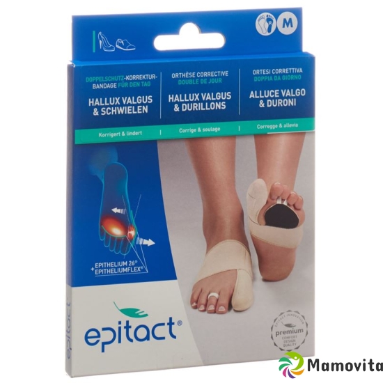 Epitact flexible double protective bandage correction hallux valgus DAY M 21.5-23cm right buy online