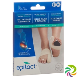 Epitact flexible double protective bandage correction hallux valgus DAY M 21.5-23cm left