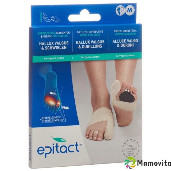 Epitact flexible double protective bandage correction hallux valgus DAY M 21.5-23cm left buy online