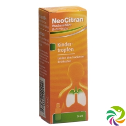 NeoCitran cough suppressant drops 5mg / ml 20ml child Tropffl