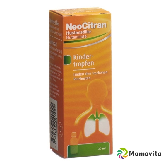 NeoCitran cough suppressant drops 5mg / ml 20ml child Tropffl buy online