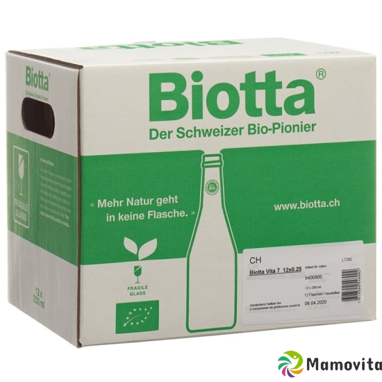 Biotta Vita 7 Organic 12 x 250 ml buy online