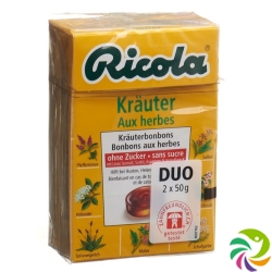 Ricola herbal sweets without sugar Box 2 x 50 g