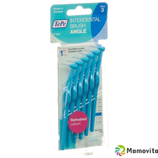 TePe Angle interdental brush 0.6mm blue 6 pcs buy online