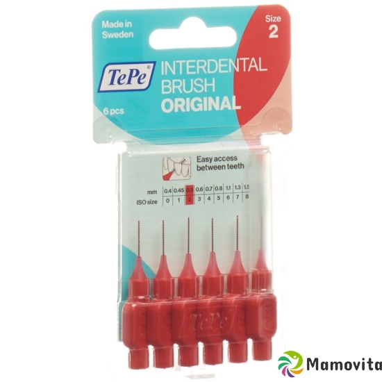 TePe Interdental Brush 0.5mm red Blist 6 pcs buy online