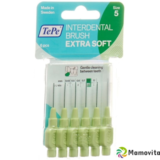 TePe Interdental Brush 0.8mm x-soft green Blist 6 pcs buy online