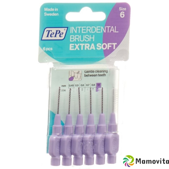 TePe Interdental Brush 1.1mm x-soft violet Blist 6 pcs buy online