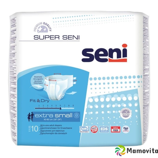 Super Seni incontinence briefs XS 1. suction force closed system breathable 10 pcs buy online