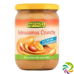 Rapunzel Crunchy Peanut Butter with salt 500g