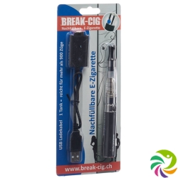 Break Cig E-Cigarette Refillable Black F